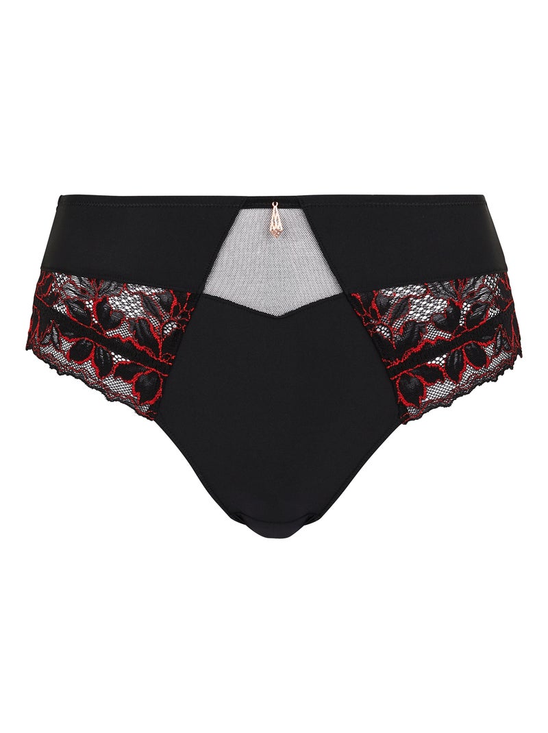 Culotte mélodie sans complexe lingerie Noir Rouge - Kiabi