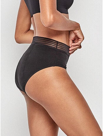 Culotte menstruel haute en tissu haute absorption