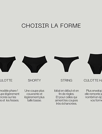 Culotte menstruelle - Flux moyen