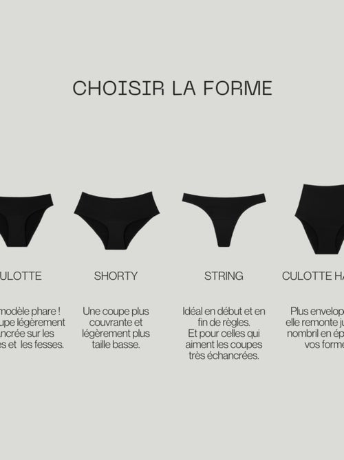 Culotte menstruelle - Flux moyen - Kiabi