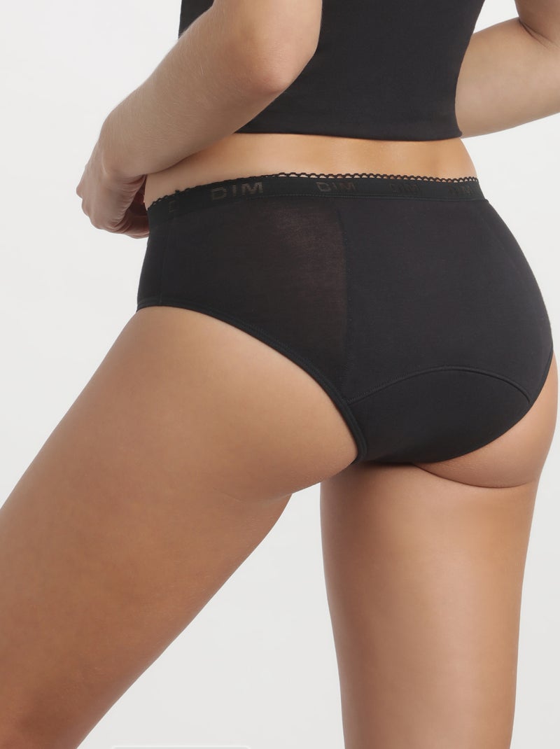 Culotte menstruelle ado flux très abondant My Protect Noir - Kiabi