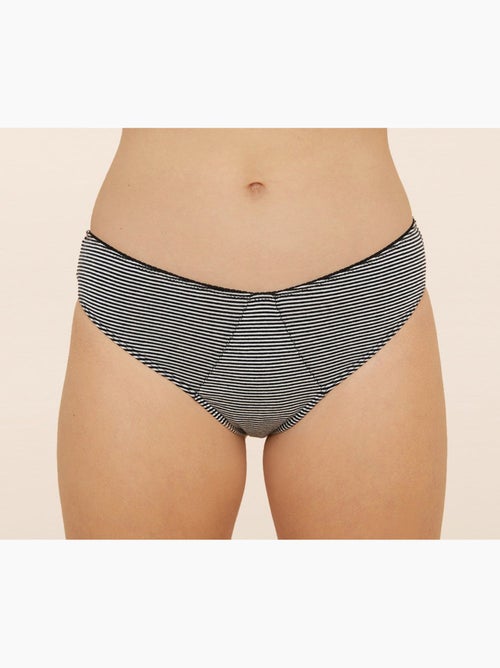 Culotte menstruelle CHARLOTTE rayée flux Medium - Kiabi Culotte menstruelle CHARLOTTE rayée flux Medium - Kiabi