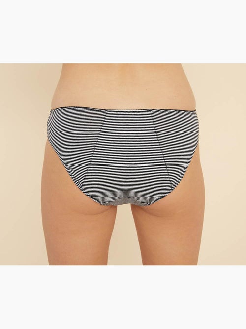Culotte menstruelle CHARLOTTE rayée flux Medium - Kiabi Culotte menstruelle CHARLOTTE rayée flux Medium - Kiabi