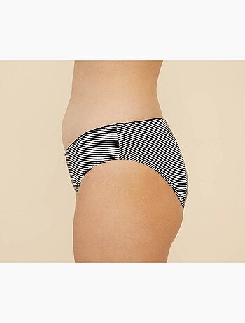 Culotte menstruelle CHARLOTTE rayée flux Super