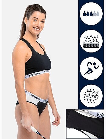 Culotte Menstruelle de sport - N°8 - Femme et Adolescente - Flux moyen - SORIO