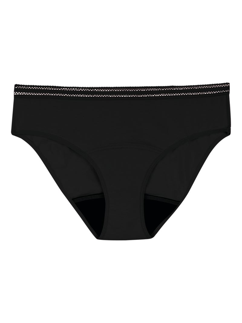 Culotte menstruelle femme Athena Noir - Kiabi