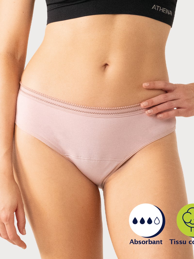 Culotte menstruelle femme Athena Rose - Kiabi