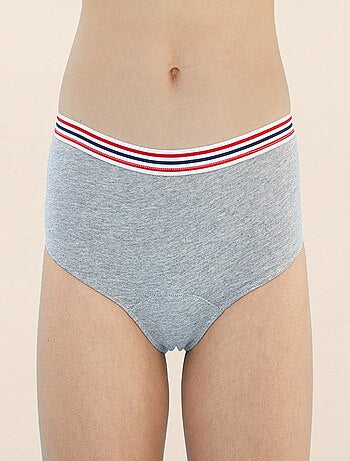 Culotte menstruelle FRENCHY Gris flux Super