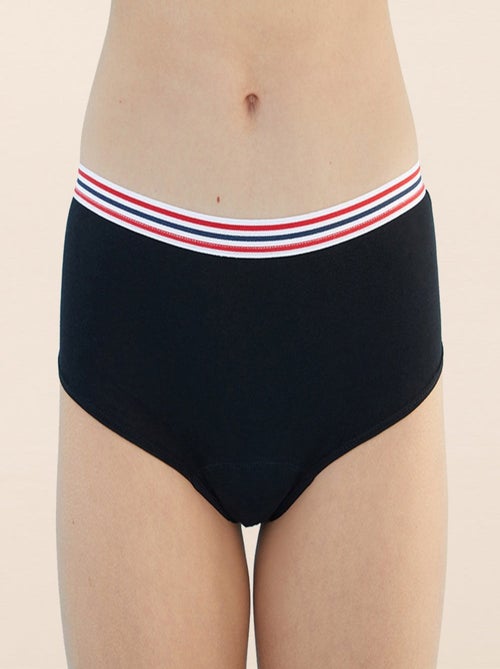 Culotte menstruelle FRENCHY Noir flux Super - Kiabi Culotte menstruelle FRENCHY Noir flux Super - Kiabi