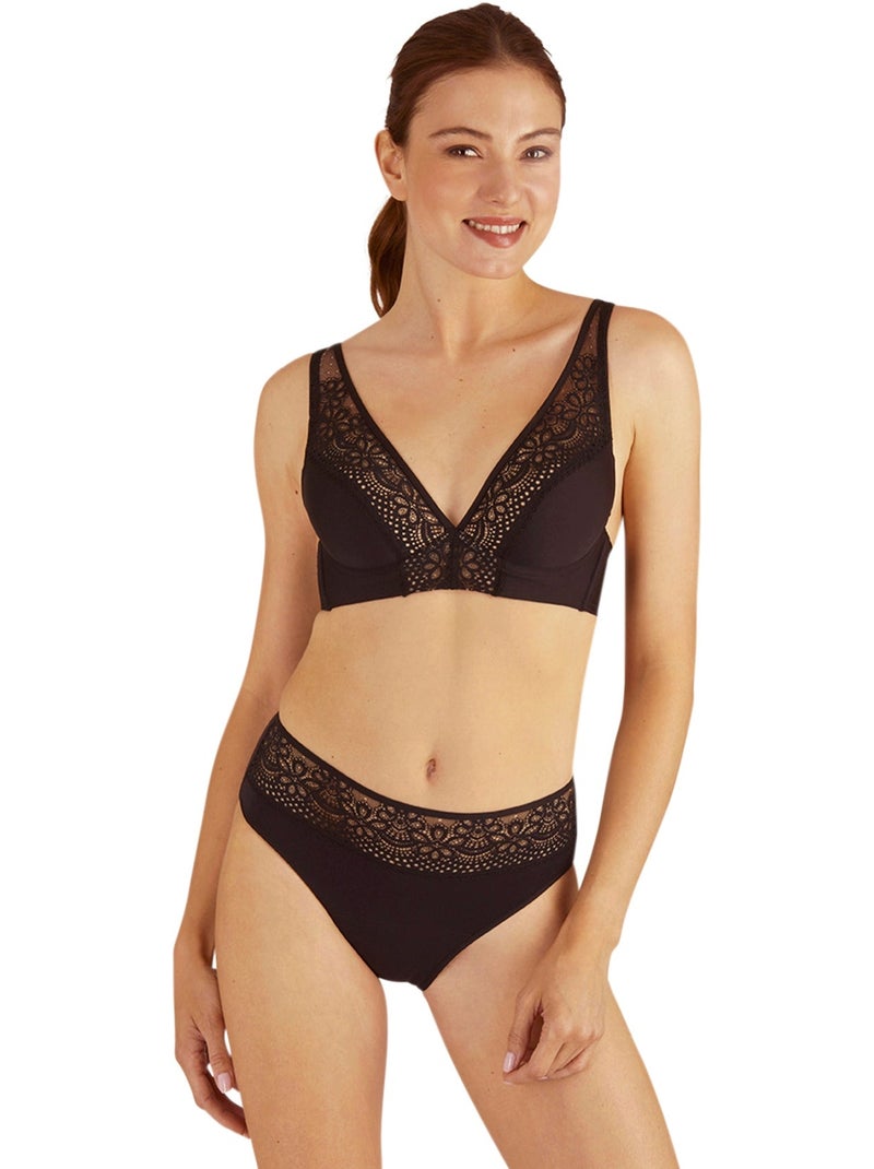 Culotte menstruelle intimement Noir - Kiabi