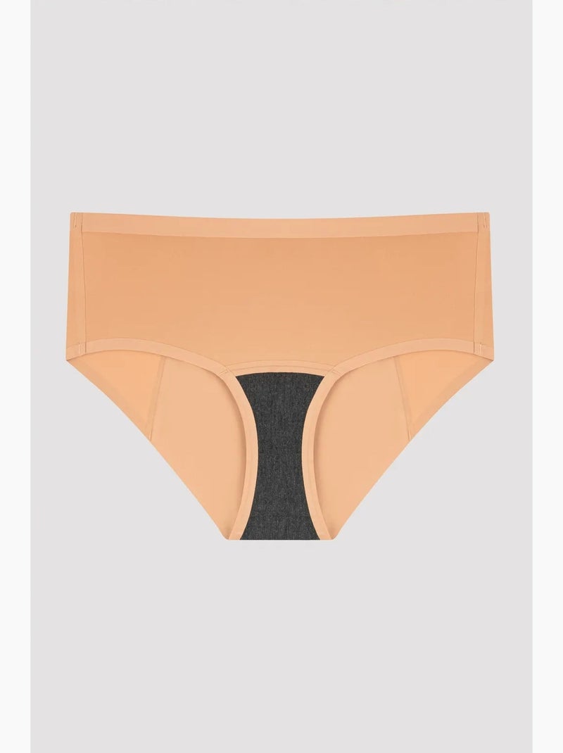 Culotte menstruelle nuit invisible taille haute penti Grège - Kiabi