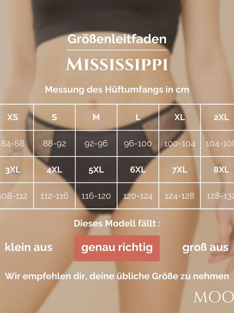 culotte menstruelle pour flux abondant Mississippi -MOOL Kaki - Kiabi