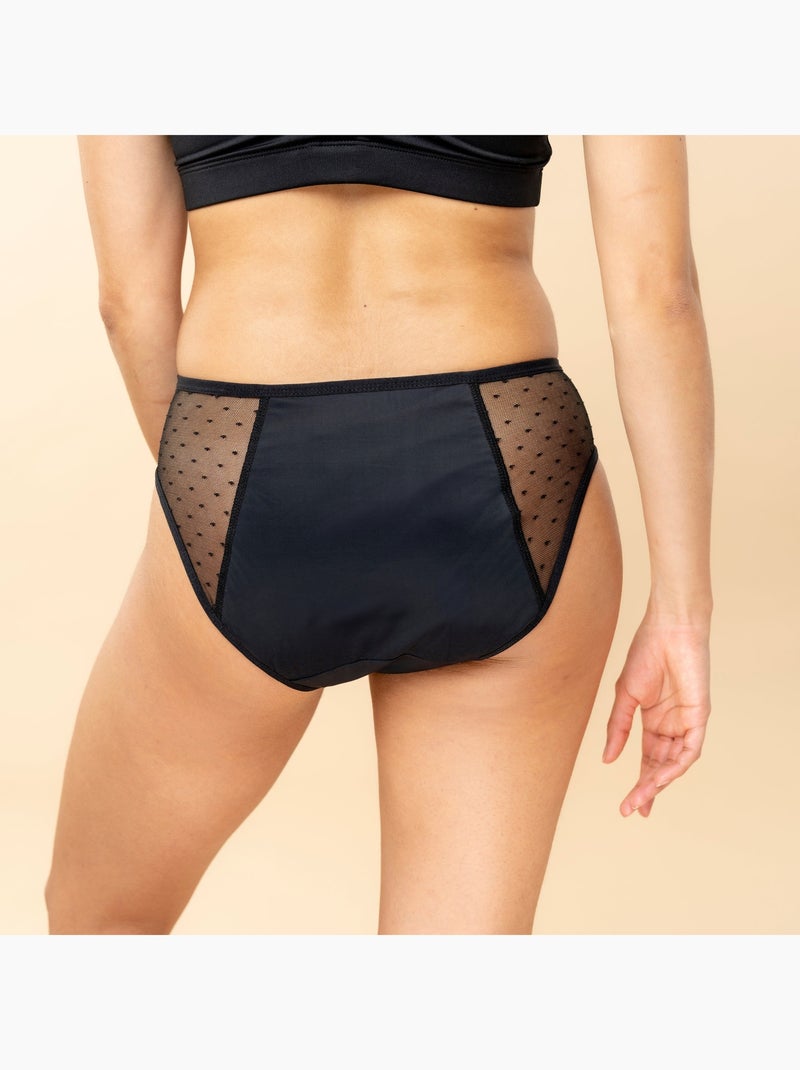 culotte menstruelle pour flux abondant Mississippi -MOOL Noir - Kiabi