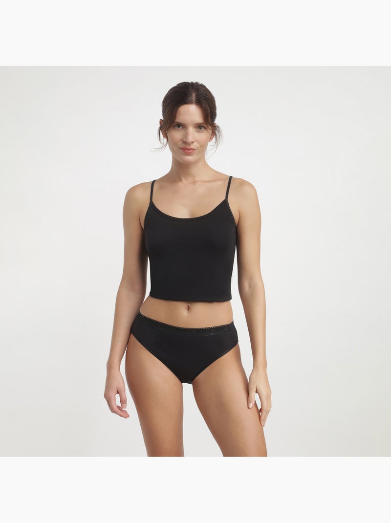 Culotte menstruelle pour flux très abondant Dim Protect Noir - Kiabi