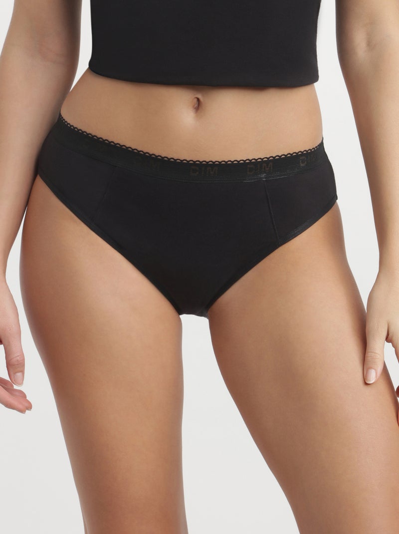 Culotte menstruelle pour flux très abondant Dim Protect Noir - Kiabi