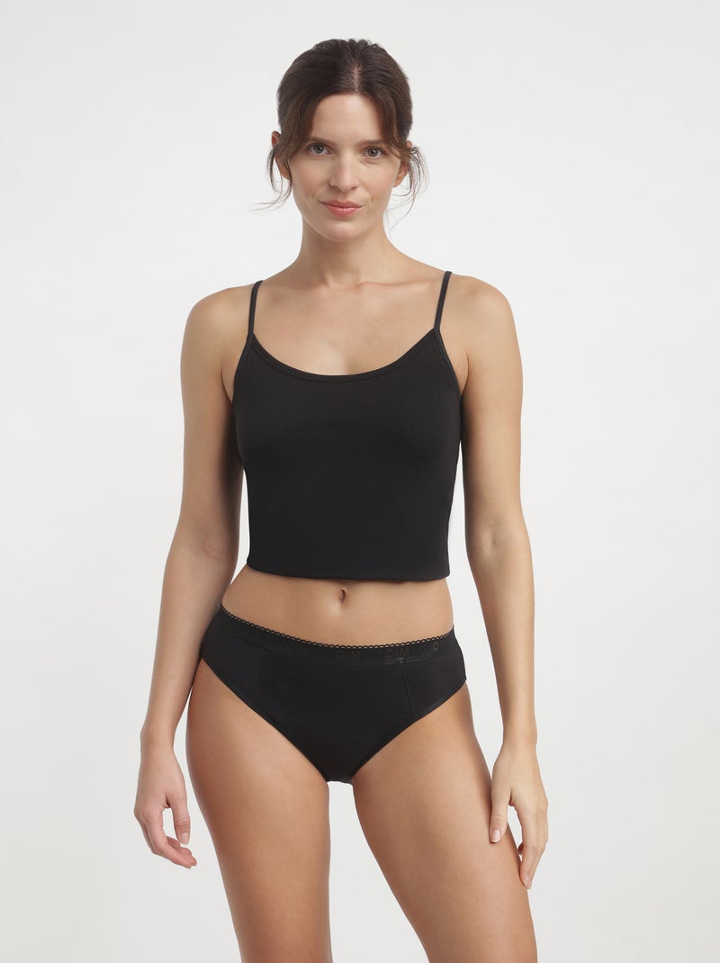 Culotte menstruelle pour flux très abondant Dim Protect Noir - Kiabi