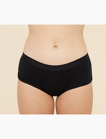 Culotte menstruelle SPORTY Noir flux Medium