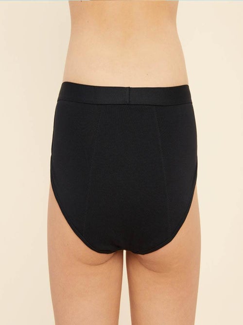Culotte menstruelle SPORTY Noir flux Super - Kiabi Culotte menstruelle SPORTY Noir flux Super - Kiabi