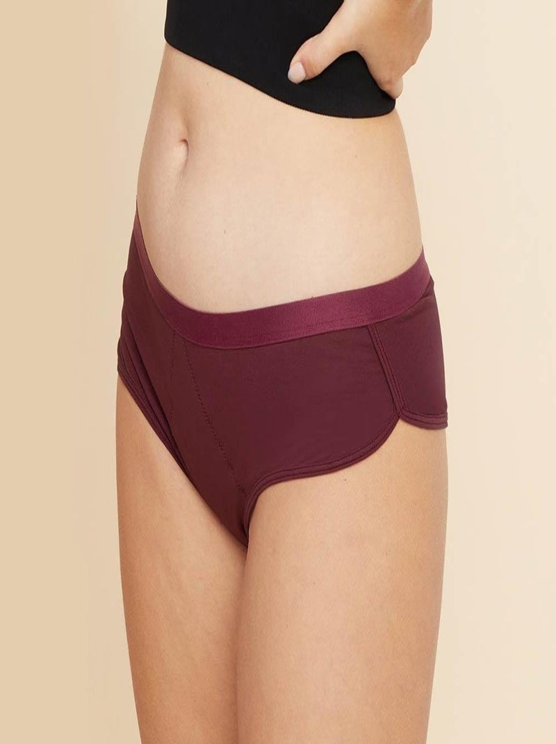 Culotte menstruelle SPORTY Prune flux Super Violet prune - Kiabi
