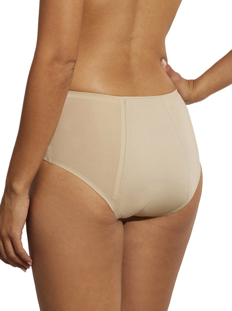 Culotte menstruelle taille haute Basica Beige - Kiabi