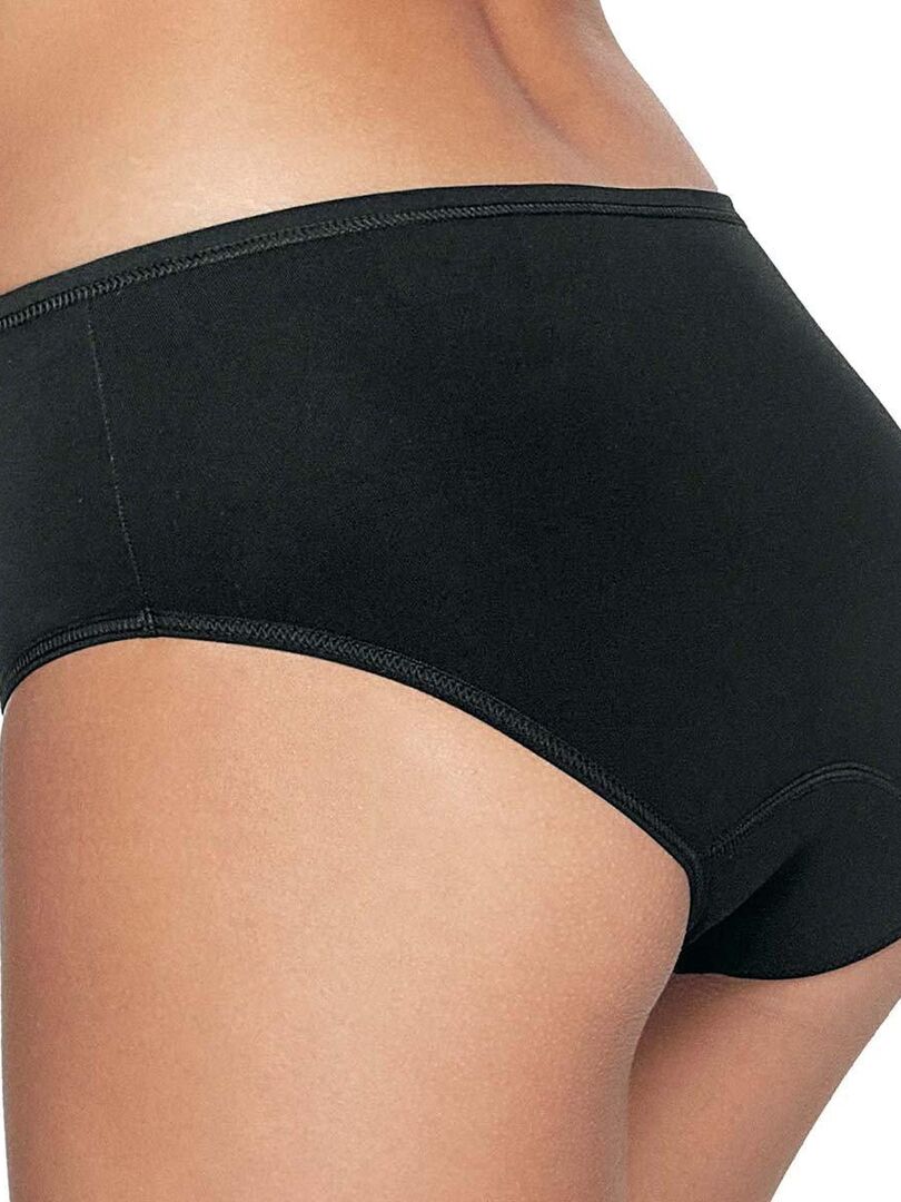 Culotte menstruelle taille haute ultra absorption Period Ecopanties Noir - Kiabi