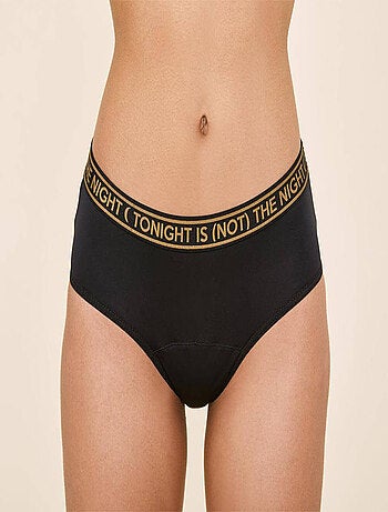 Culotte menstruelle Tonight Noir flux Medium