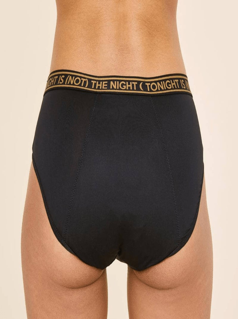 Culotte menstruelle Tonight Noir flux Medium Noir - Kiabi