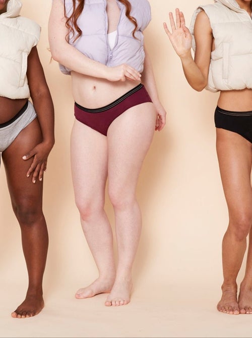 Culotte menstruelle ZOE Prune flux Medium - Kiabi