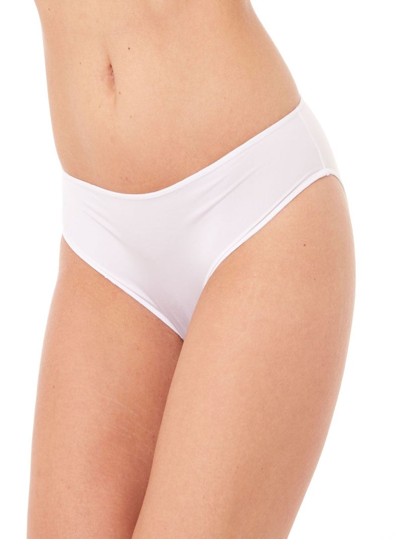 Culotte microfibre - Pomm'Poire Blanc - Kiabi