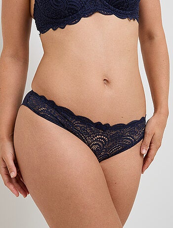 Culotte microfibre et dentelle Dentelle - RougeGorge Lingerie