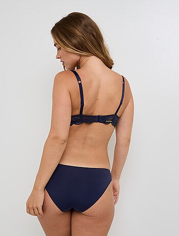Culotte microfibre et dentelle Dentelle - RougeGorge Lingerie