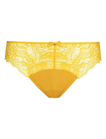 Culotte microfibre et dentelle florale Generous Essentiel
