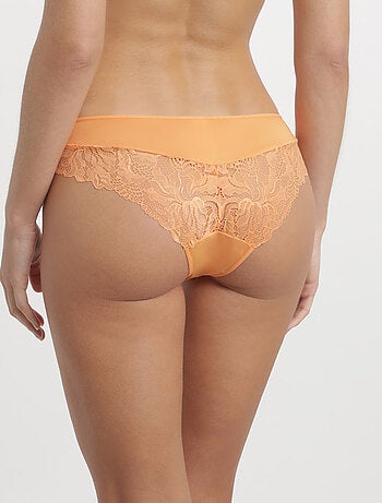 Culotte microfibre et dentelle florale Generous Essentiel