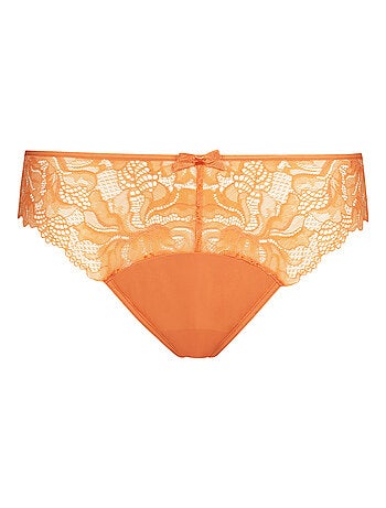 Culotte microfibre et dentelle florale Generous Essentiel