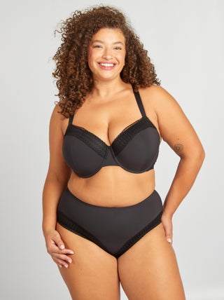Culotte microfibre et dentelle