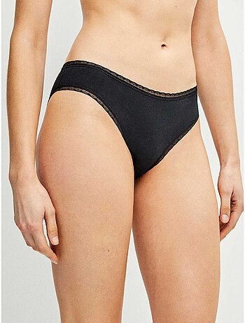 Culotte midi avec galon de plumetis