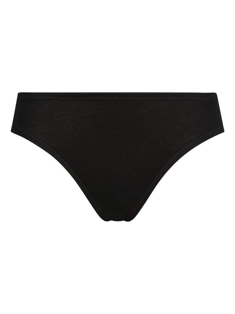 Culotte midi Daily Coton Noir - Kiabi