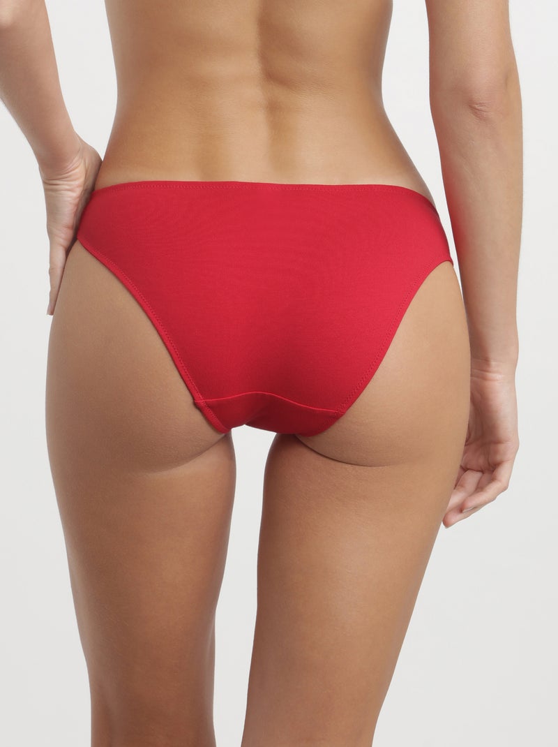 Culotte midi Daily Coton Rouge - Kiabi