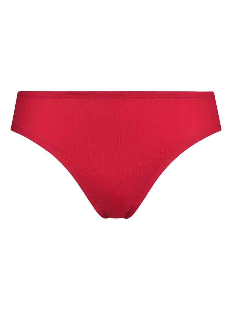 Culotte midi Daily Coton Rouge - Kiabi