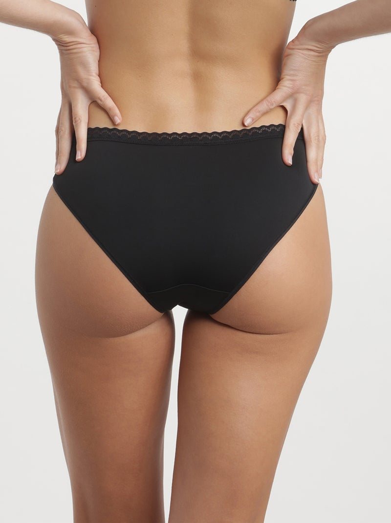 Culotte midi Daily Micro Noir - Kiabi