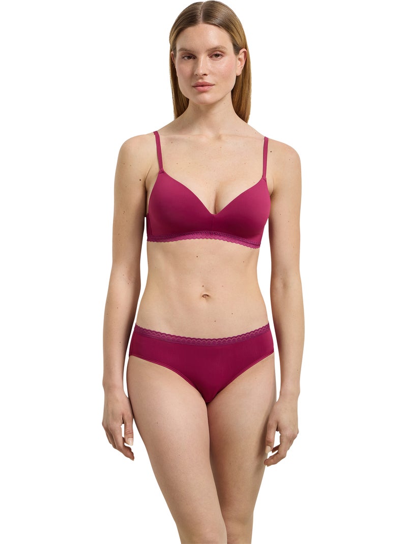 Culotte midi daily micro Rose framboise - Kiabi