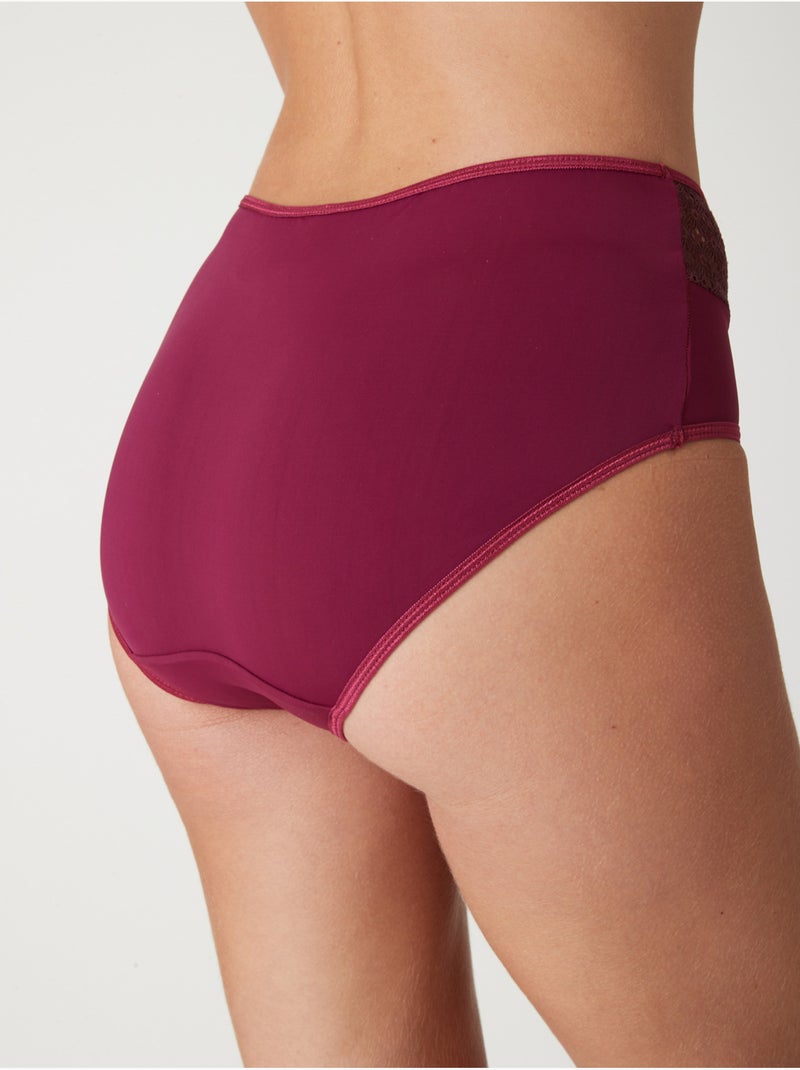 Culotte midi dentelle - DAXON Framboise - Kiabi