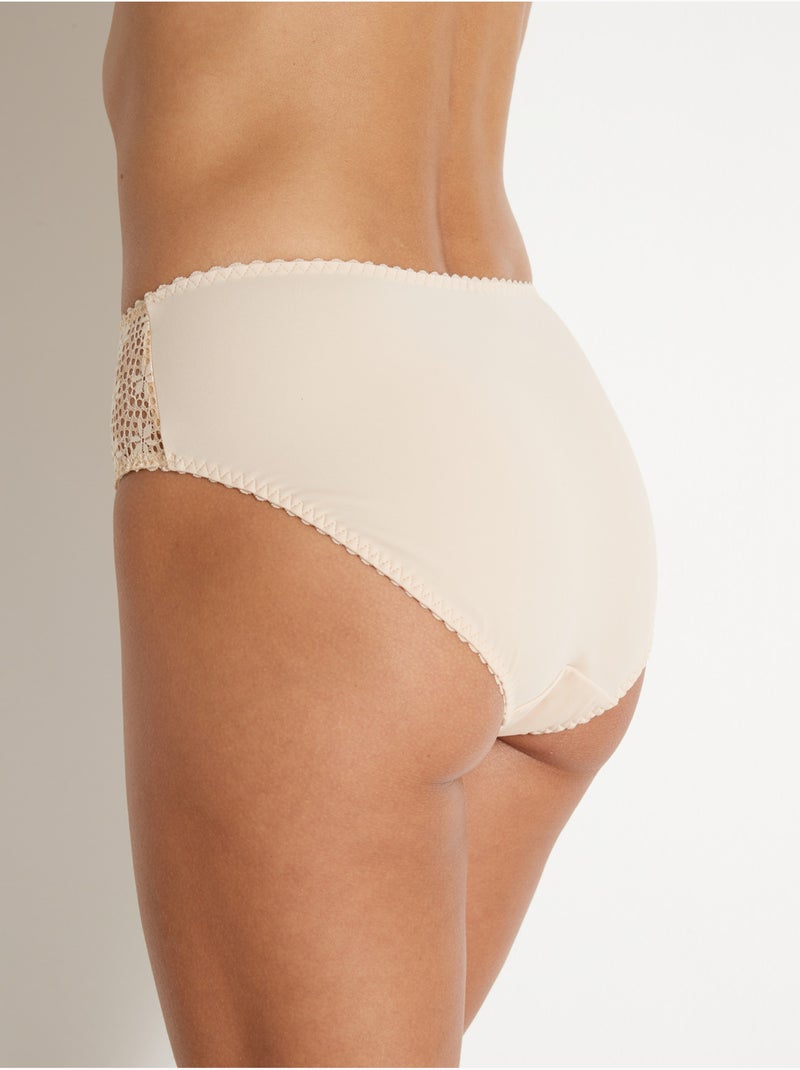 Culotte midi dentelle - DAXON Rose nude - Kiabi