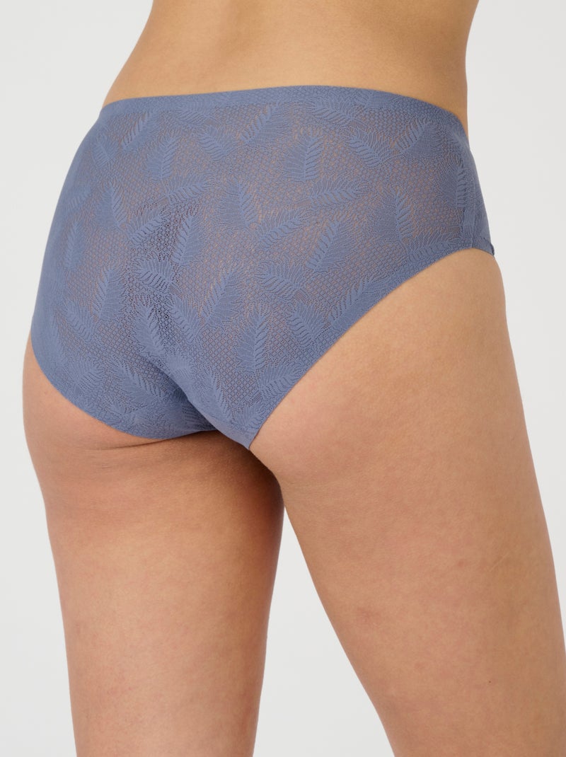 Culotte midi effet dentelle - Damart Bleu - Kiabi