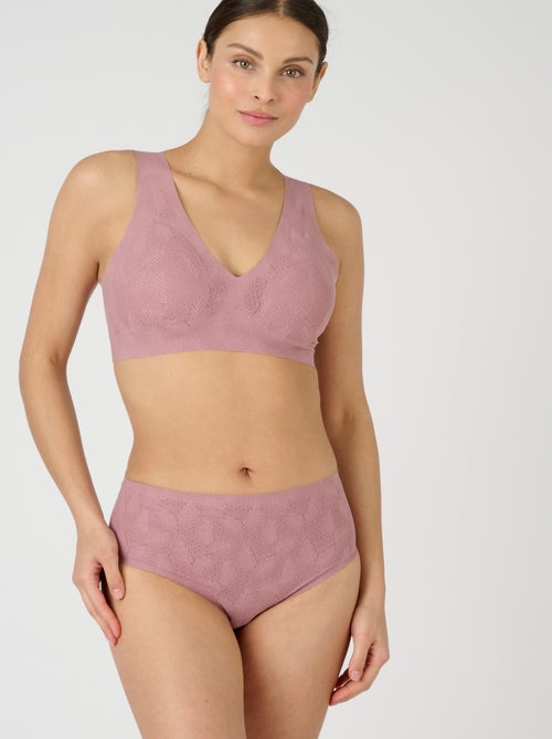 Culotte midi effet dentelle - Damart - Kiabi