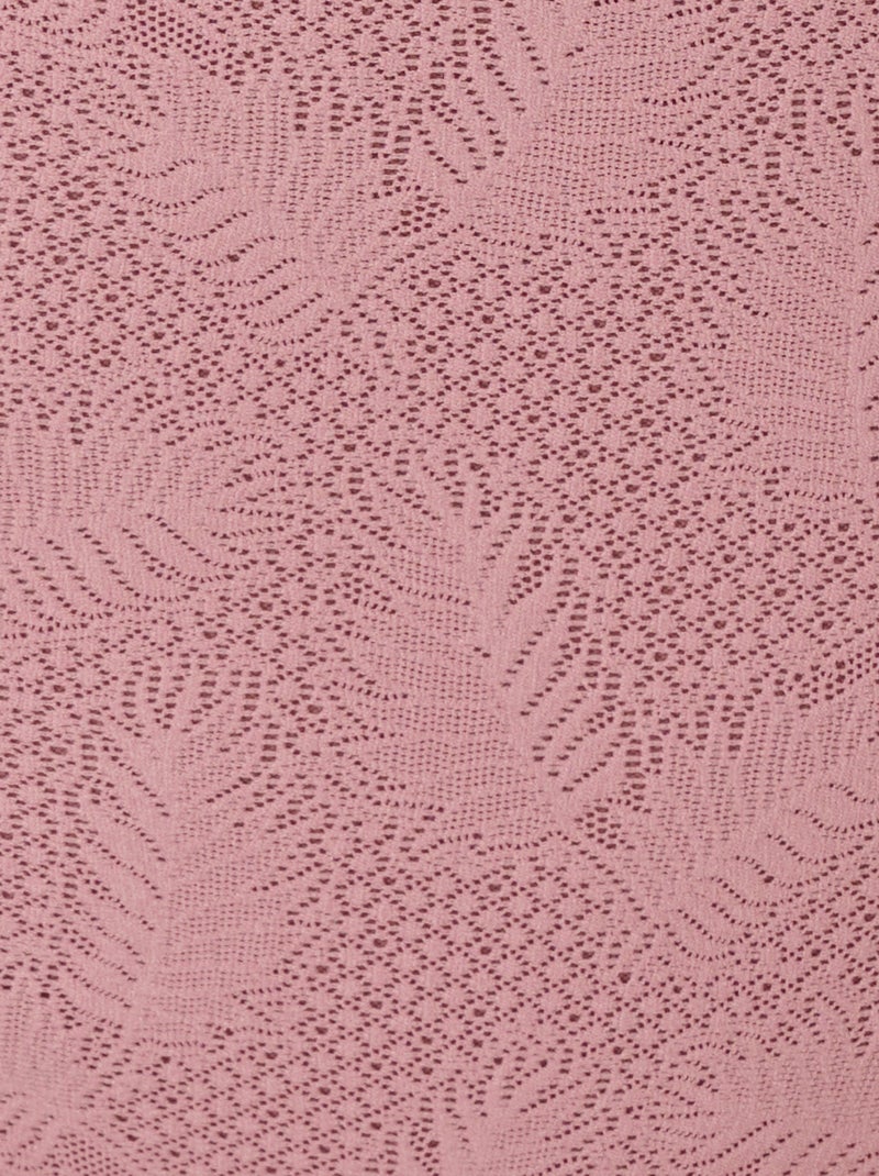 Culotte midi effet dentelle - Damart Mauve - Kiabi