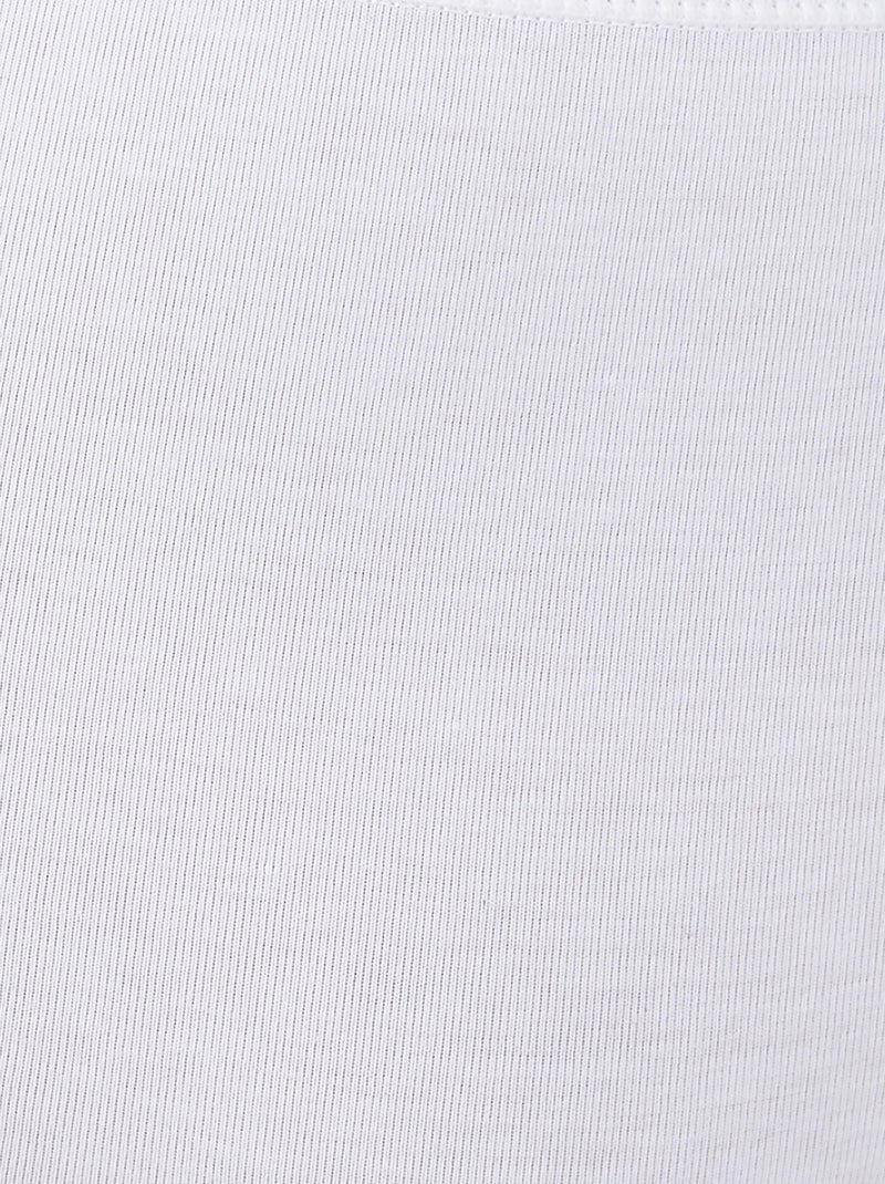Culotte midi, en coton strech  - Damart Blanc - Kiabi