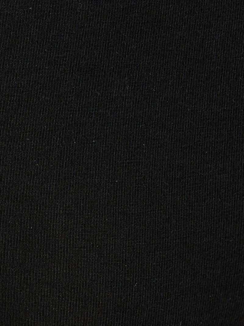 Culotte midi, en coton strech  - Damart Noir - Kiabi