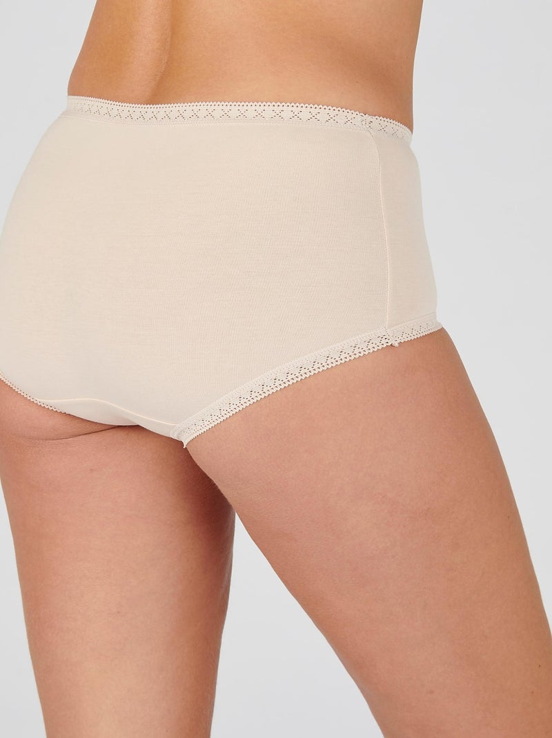 Culotte midi, en coton strech  - Damart Rose - Kiabi