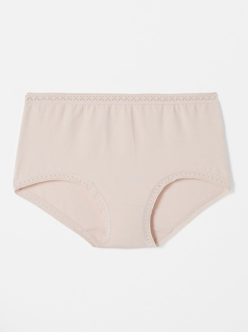 Culotte midi, en coton strech  - Damart Rose - Kiabi